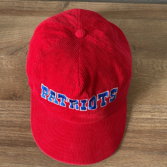 80s New England Patriots Vintage Corduroy NFL Snapback Hat – OS - Picture 3 of 8